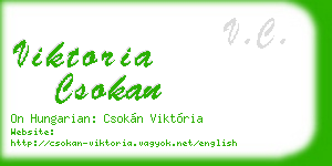 viktoria csokan business card