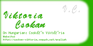 viktoria csokan business card